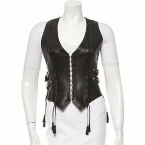 Roberto Cavalli Leather Vest
